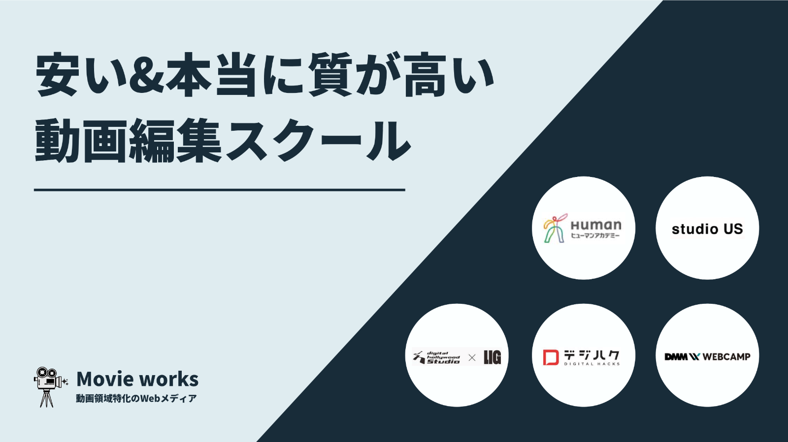 安い上に本当に質が高い動画編集スクール5選【料金相場も解説】
